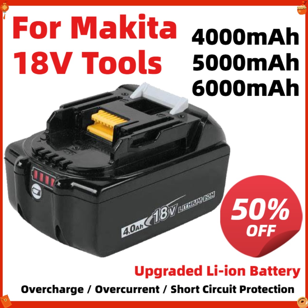 Makita Drill Dtw300 - 6000mAh Verbeterde Batterij voor Makita 18V
