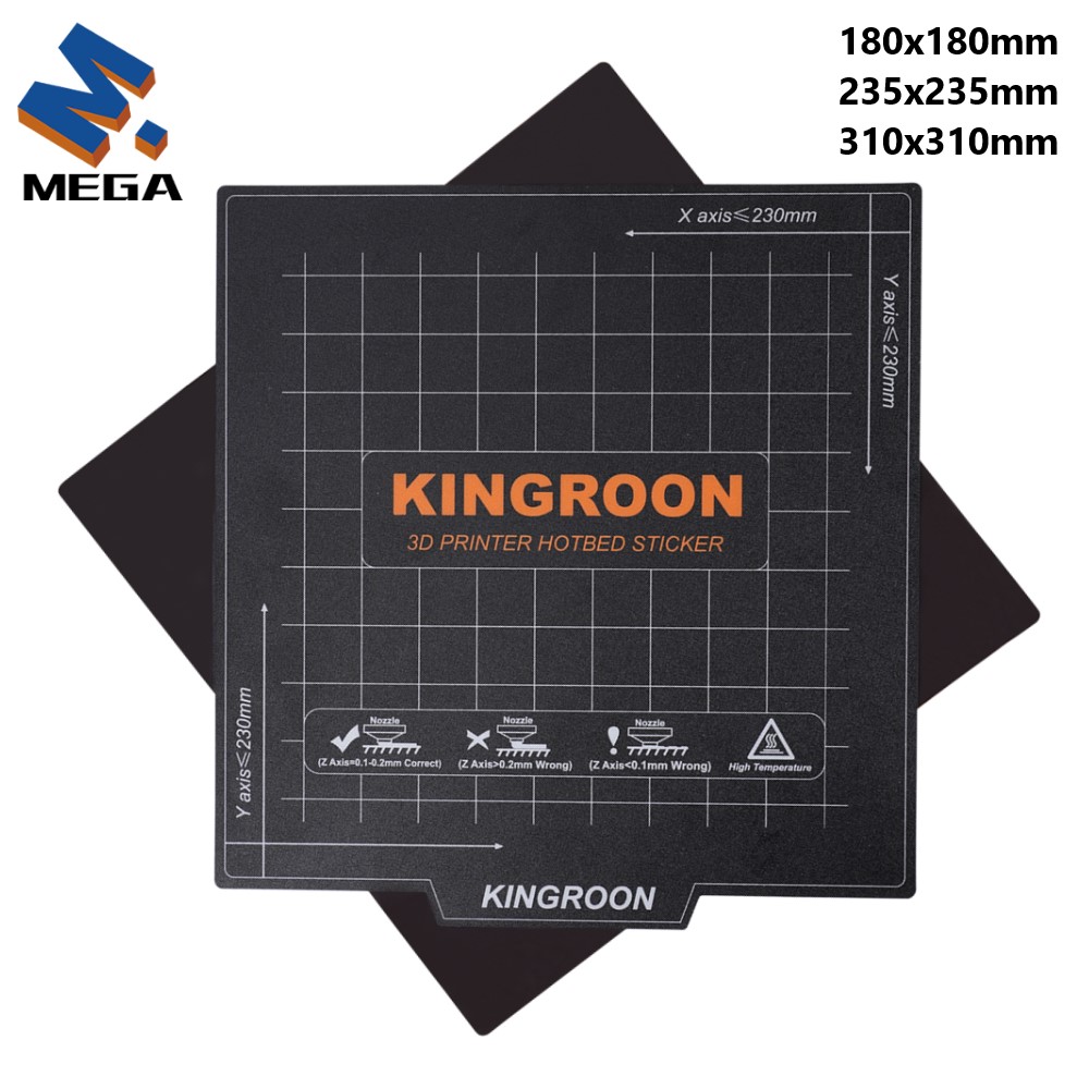 Creality Printer K1 - KINGROON Flexibele Magnetische Heatbed 180x180/235x235mm 3D