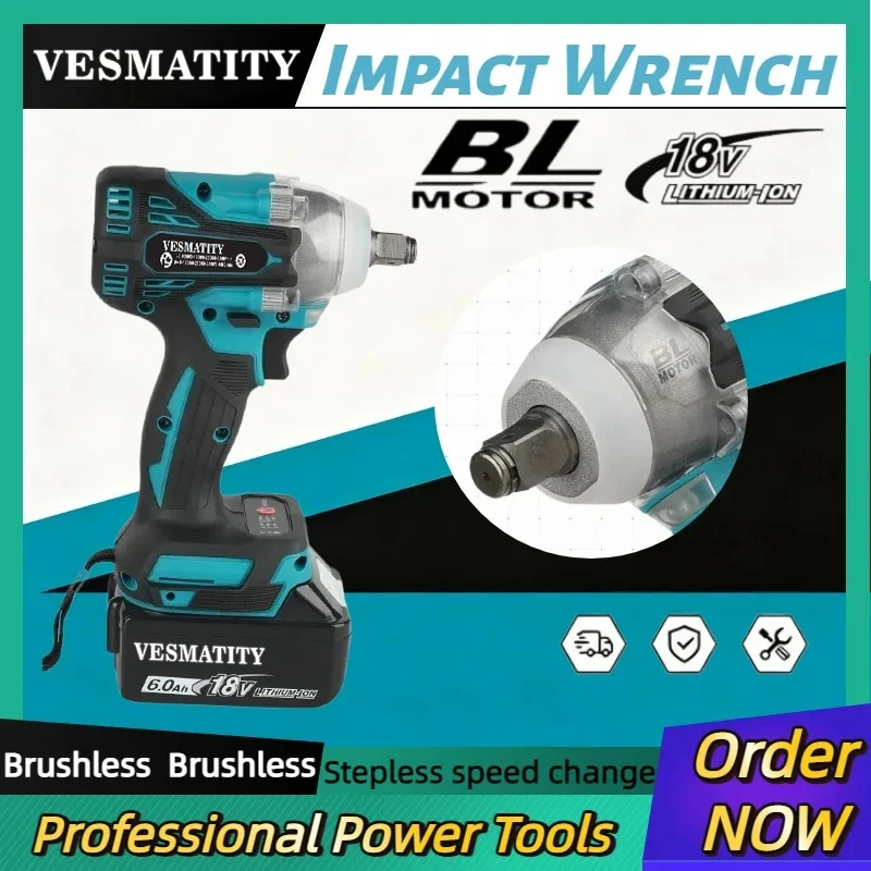 Makita Drill Dtw300 - DTW300 Draadloze Elektrische Schroevendraaier Snelheid Borstelloze