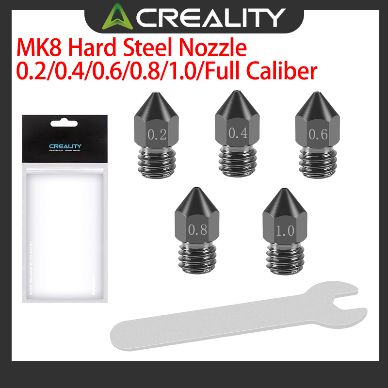 Creality Printer K1 - Creality Officiële MK8 Hardstalen Nozzles 0,2
