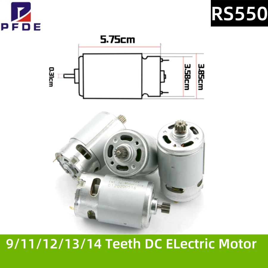 RS550 60W DC Motor 13 tanden 9 - Bosch Drill Gsb 18V recensie en prijs