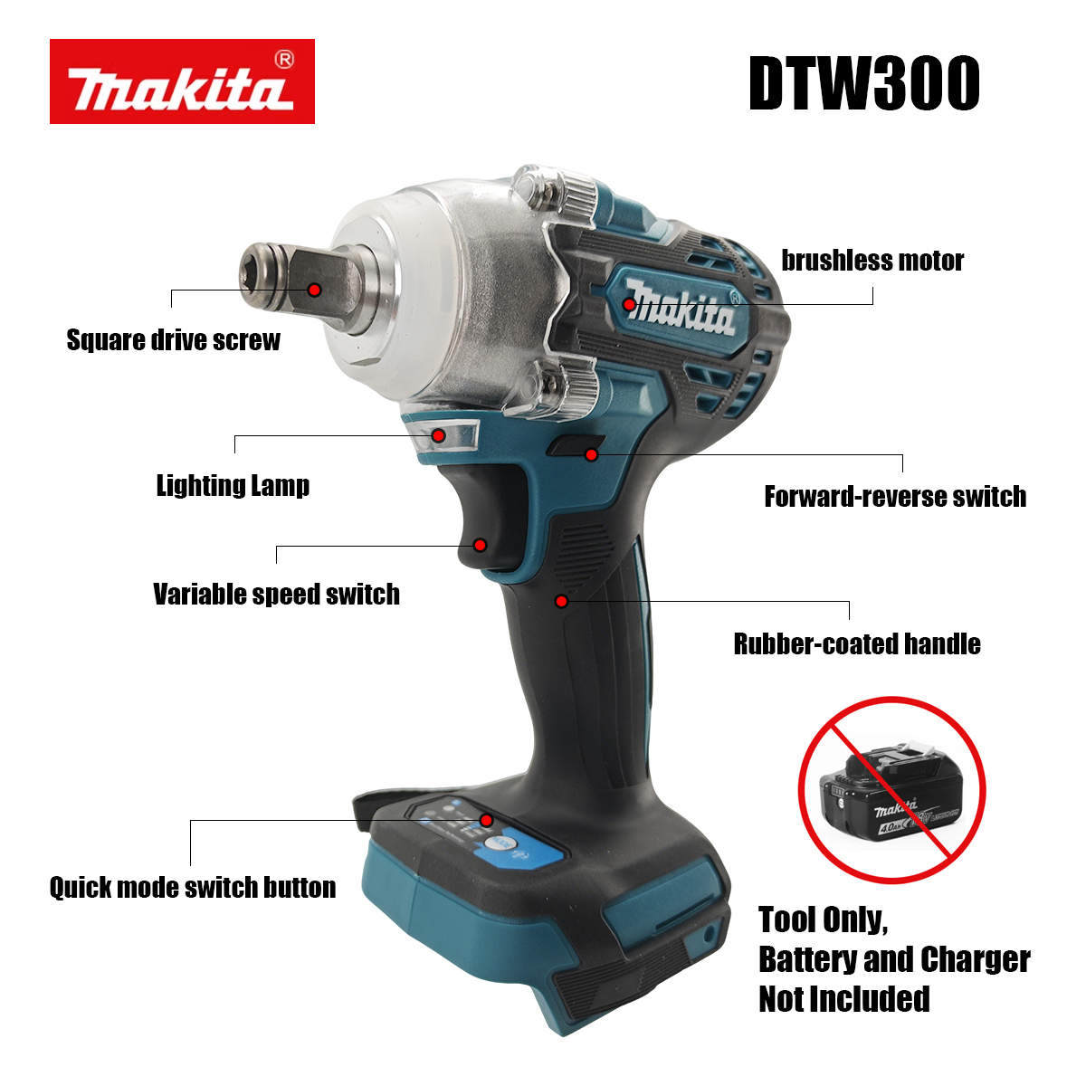 Makita DTW300 Borstelloze Accu - Makita Drill Dtw300 recensie en prijs